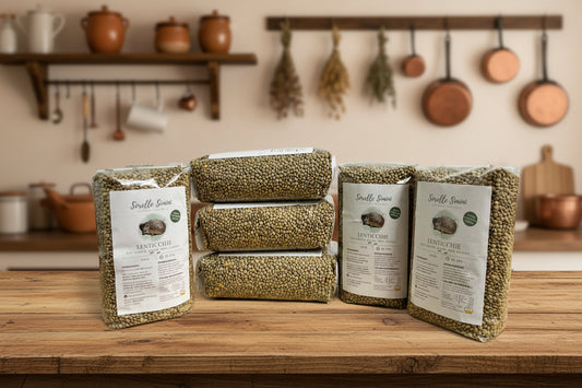 Cesto "Scorta Essenziale" – 3 kg di Lenticchie Artigianali della Basilicata 🤎❄️